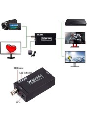 HDMI to SDI HD Converter HDMI to 3G-SDI HDMI TO 3G/SDI Converter Charging Cable Adapter Converter