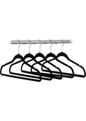 Home Plus Flocked Hangers Pack (5 Pc.)