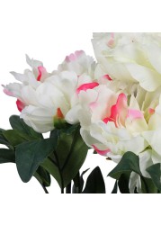 Artificial White Peony Plant