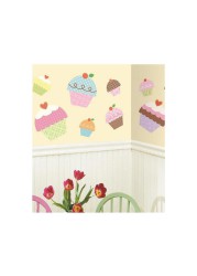 RoomMates Happi Cupcakes Peel & Stick Giant Wall Decals