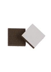 Hettich Felt Sliders (Brown, 22 x 5 mm, Pack of 20)