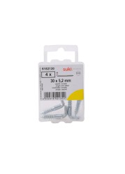 Suki Plain Cup Hook with Groove (30 x 5.2 mm, Pack of 4)