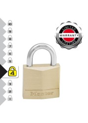 Master Lock Brass Key Padlock W/Keys (4.9 x 3 x 1.2 cm)