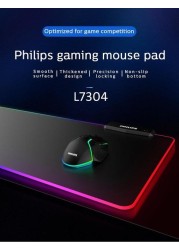 PHILIPS RGB MOUSEPAD WITH 4 PORT USB HUB (L SIZE) L304