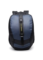 College School Backpack Laptop Bag with USB Charging Port - Blue, 15.6&Prime;