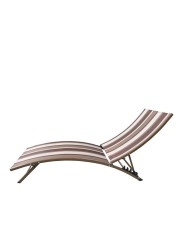 Domoco Folding Beach Chaise Lounge (170 x 54 x 98 cm)