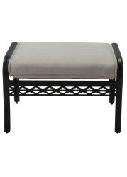 Milano Cast Aluminum Ottoman W/Cushion Generic (71.50 x 59 x 48.5 cm)