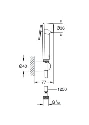 Grohe 27812 Shattaf Set (Silver)