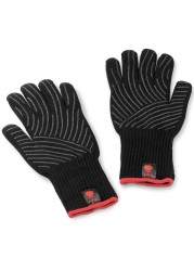 Weber Premium Barbeque L/XL Glove Set (Set of 2, Black)