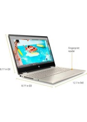 HP Pavilion x360 14M-DH1003DX CORE i5-10210U(1.6GHz, 4CORES, 6MB CACHE), 8GB RAM, 256GB SS + 16GB OPTANE MEMORY, 14&#39;&#39;FHD TOUCH X360, FPR WIN10, NO DVD, finish in warm and luminous gold, NEW