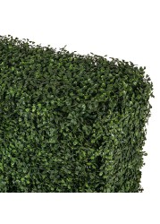 Living Space Artificial Hedging Milan Leaf (75 x 75 cm, Green)