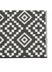 Plastic Geometric Outdoor Rug (90 x 150 cm)