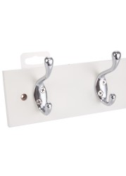 Hettich 5-Hook Wooden Laquered Coat Rack (White)