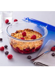 Pyrex Cook & Go Round Glass Dish W/ Plastic Lid (700 ml)