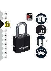 Master Lock Laminated Steel Heavy Duty Padlock W/Keys (5.8 x 4.9 x 2.7 cm)