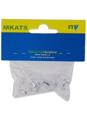 Mkats Shelf Support Pins (Clear, Pack of 10)