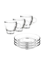 Ocean Caffe Espresso Cup & Saucer Set (6 Pc.)