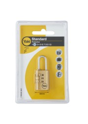 Yale Brass Combination Padlock (2.2 cm)