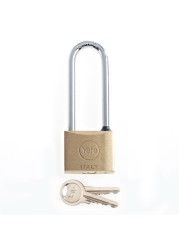 Yale Long Shackle Brass Padlock (4 cm)