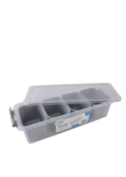 Hobby Life Plastic Grand 4-Section Organiser (3.5 L, 14 x 36.5 x 9 cm)