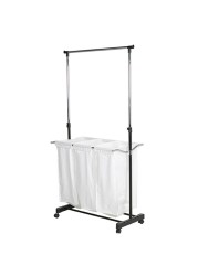 Honey-Can-Do Triple Sorter Laundry Center with Hanging Bar (42 x 103 x 82 cm)