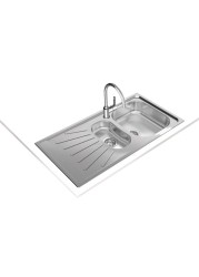 Teka Starbright Stainless Steel Inset Reversible Sink (50 x 98 cm)