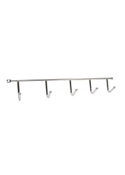 Hettich Matte Chrome-Coated 5-Hook Rack