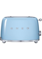 SMEG TSF01PBUK Stainless Steel 2-Slice Retro Toaster (950 W, Pastel Blue)