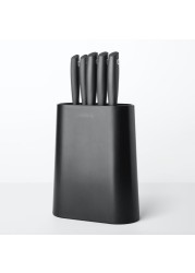 Brabantia Tasty+ Knife Block Plus Knives (8.9 x 18.9 x 33.5 cm)