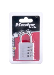 Master Lock Aluminum Set-Your-Own Combination Padlock (40 mm, Silver)