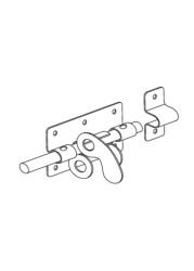 Suki Steel Tower Bolt Latch (10 x 5 cm)