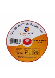 Duma Safe Transparent Double-Sided Tape (2.5 cm x 18 m)