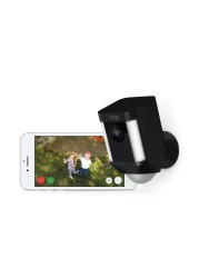 Ring Battery-Operated Security Camera (12.6 x 6.9 x 7.6 cm, Black)