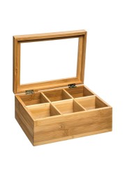 5five Bamboo Tea Box W/ Lid