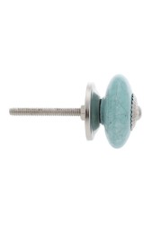 Hettich Ceramic Knob Turquoise (40 mm)