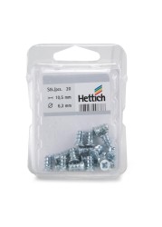 Hettich Direct Fixing Screws (6.3 x 10.5 mm, Pack of 20)