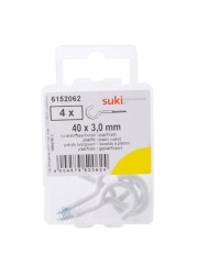 Suki 6152062 Cup Hooks (40 mm, Pack of 4)