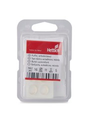 Hettich Round Stop Buffers (11 x 5 mm, Transparent, Pack of 16)