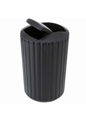 Allstar Minas Swing Cover Bin (3 L, Black)