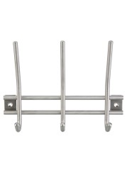 Hettich 3-Hook Coat Rack (Stainless Steel)