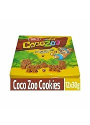 Tiffany Coco Zoo Choco Chip Cookies 30g x12