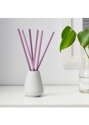 NJUTNING Vase and 6 scented sticks