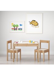 LÄTT Children's table with 2 chairs