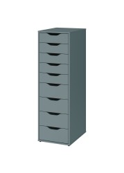 ALEX Drawer unit with 9 drawers