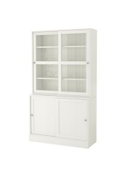 HAVSTA Storage comb w sliding glass doors