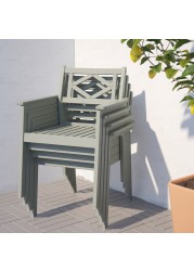 BONDHOLMEN Chair with armrests, outdoor