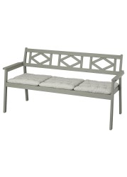 BONDHOLMEN Bench with backrest, outdoor