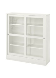 HAVSTA Glass-door cabinet with plinth