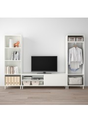 PLATSA TV/storage comb w 4 doors+2 drawers