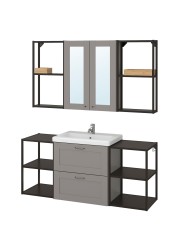 ENHET / TVÄLLEN Bathroom furniture, set of 18